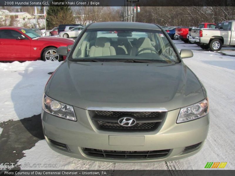 Natural Khaki Green / Beige 2008 Hyundai Sonata GLS