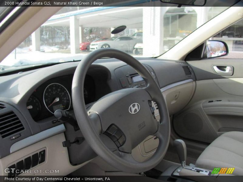 Natural Khaki Green / Beige 2008 Hyundai Sonata GLS