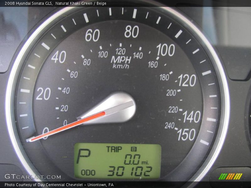 Natural Khaki Green / Beige 2008 Hyundai Sonata GLS