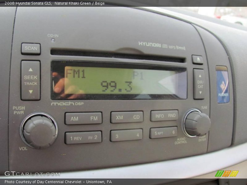 Natural Khaki Green / Beige 2008 Hyundai Sonata GLS
