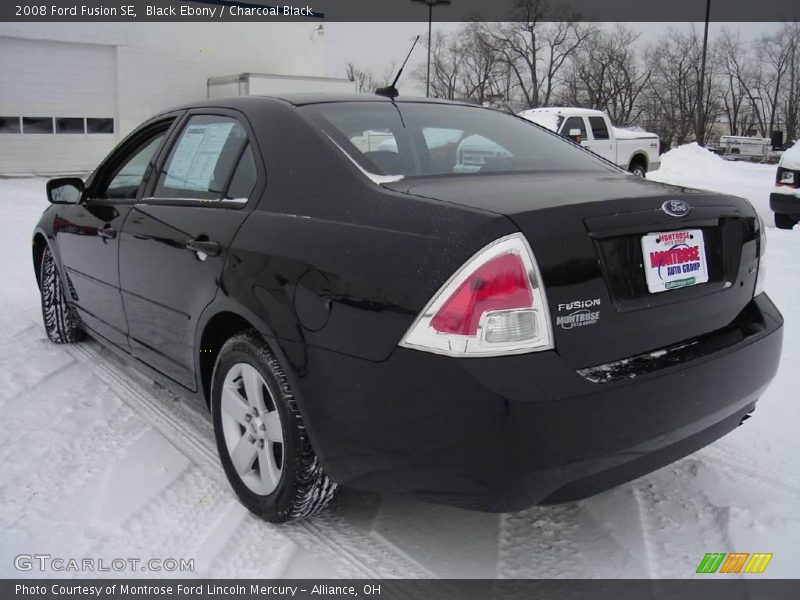 Black Ebony / Charcoal Black 2008 Ford Fusion SE