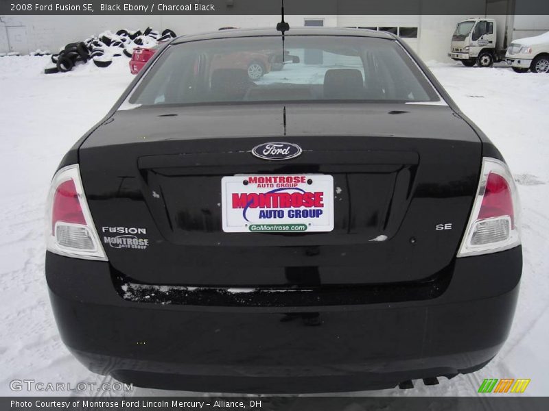 Black Ebony / Charcoal Black 2008 Ford Fusion SE