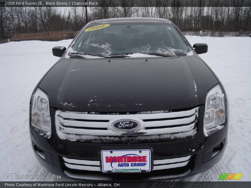 Black Ebony / Charcoal Black 2008 Ford Fusion SE