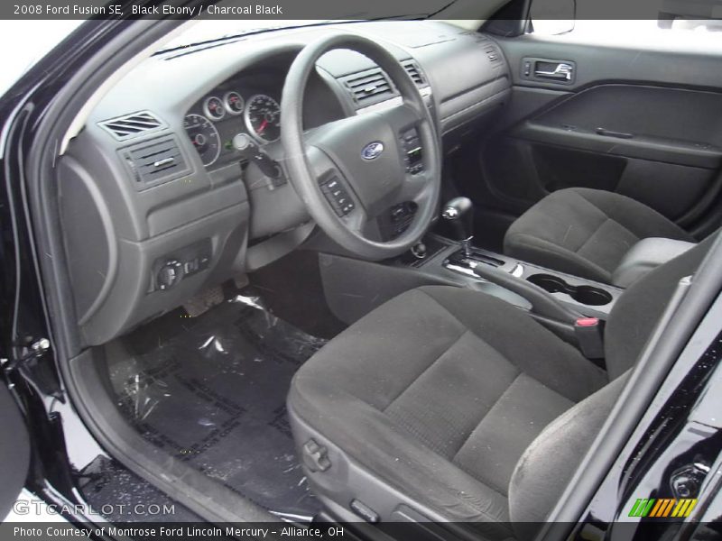 Black Ebony / Charcoal Black 2008 Ford Fusion SE