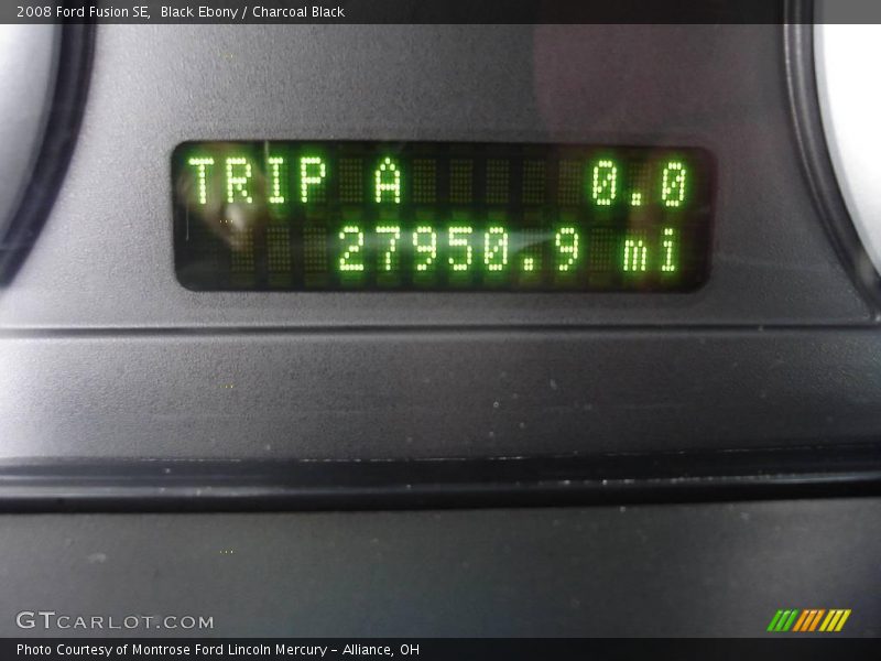 Black Ebony / Charcoal Black 2008 Ford Fusion SE