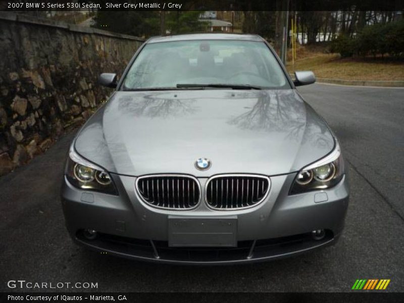 Silver Grey Metallic / Grey 2007 BMW 5 Series 530i Sedan