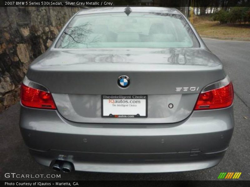 Silver Grey Metallic / Grey 2007 BMW 5 Series 530i Sedan