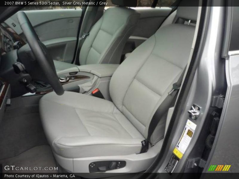 Silver Grey Metallic / Grey 2007 BMW 5 Series 530i Sedan