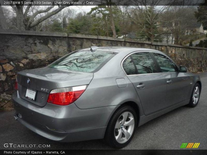 Silver Grey Metallic / Grey 2007 BMW 5 Series 530i Sedan
