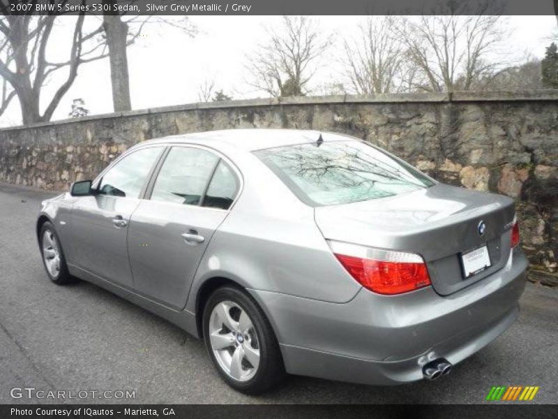 Silver Grey Metallic / Grey 2007 BMW 5 Series 530i Sedan