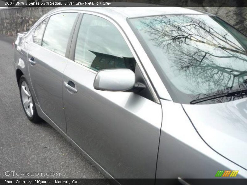 Silver Grey Metallic / Grey 2007 BMW 5 Series 530i Sedan