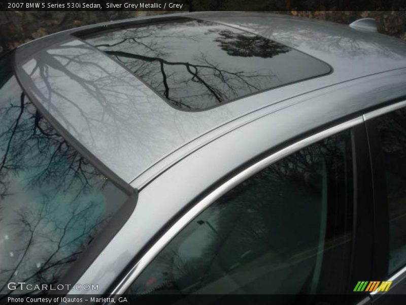 Silver Grey Metallic / Grey 2007 BMW 5 Series 530i Sedan