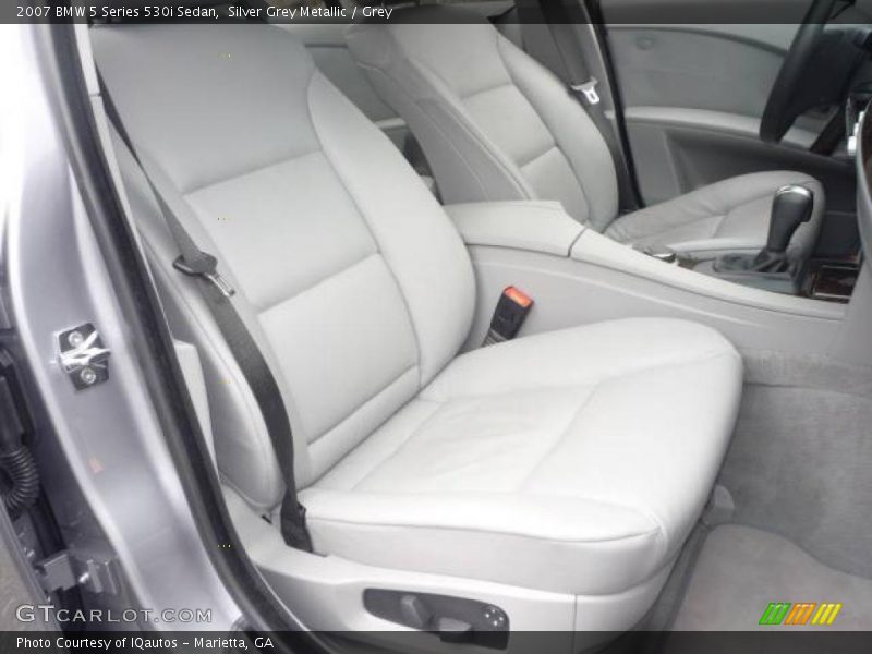 Silver Grey Metallic / Grey 2007 BMW 5 Series 530i Sedan