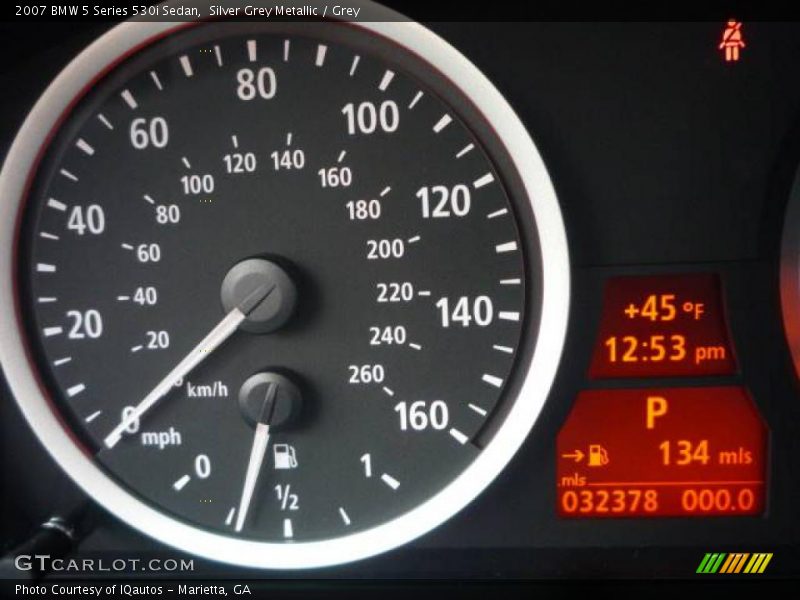 Silver Grey Metallic / Grey 2007 BMW 5 Series 530i Sedan