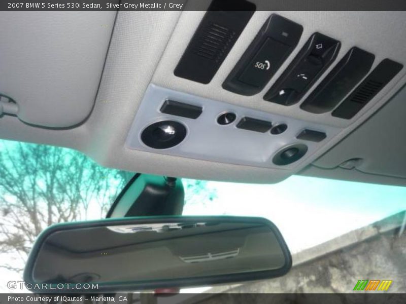 Silver Grey Metallic / Grey 2007 BMW 5 Series 530i Sedan