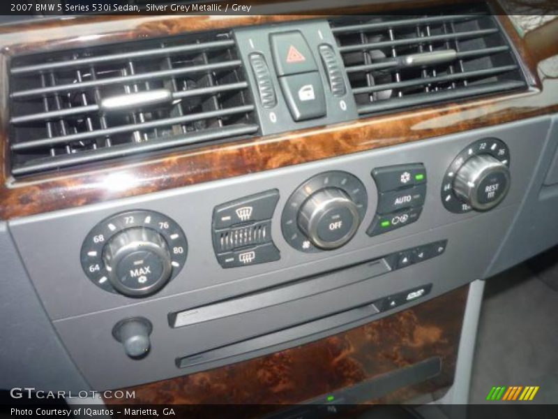 Silver Grey Metallic / Grey 2007 BMW 5 Series 530i Sedan
