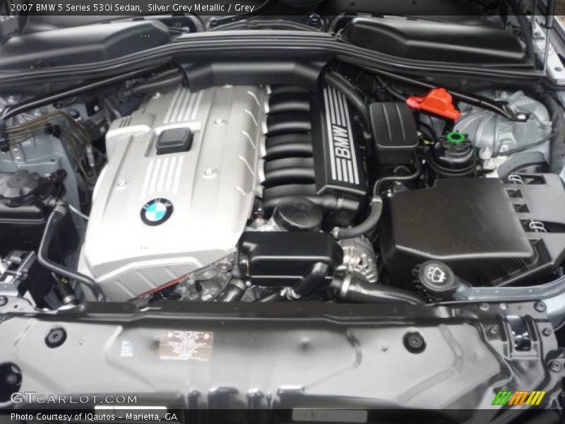 Silver Grey Metallic / Grey 2007 BMW 5 Series 530i Sedan