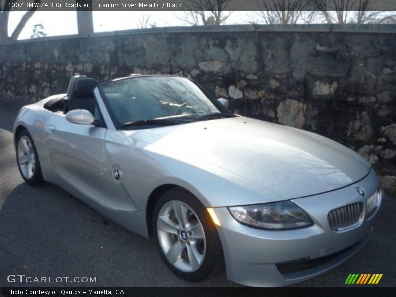 Titanium Silver Metallic / Black 2007 BMW Z4 3.0i Roadster