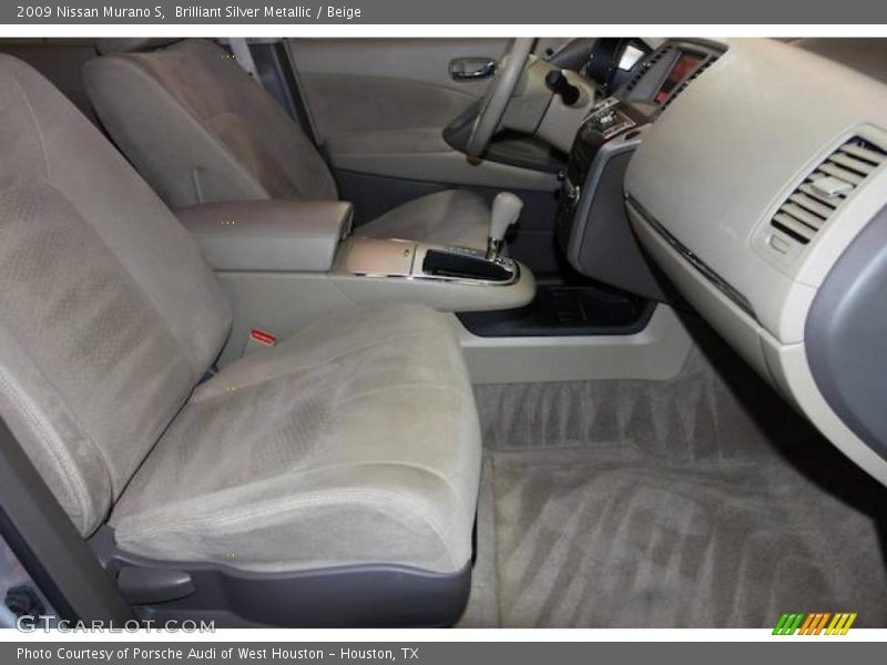 Brilliant Silver Metallic / Beige 2009 Nissan Murano S