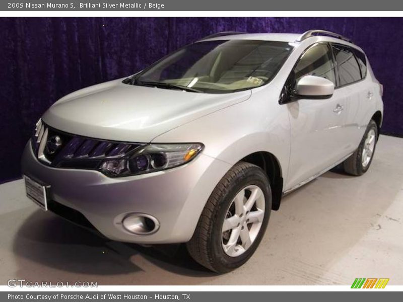 Brilliant Silver Metallic / Beige 2009 Nissan Murano S