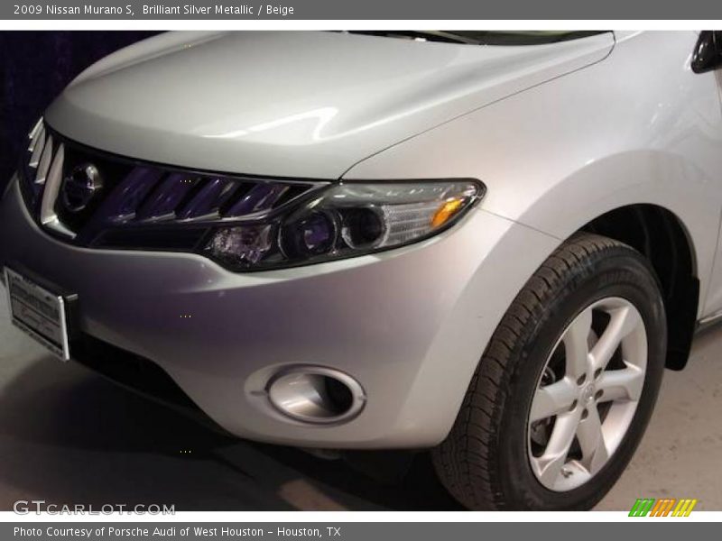 Brilliant Silver Metallic / Beige 2009 Nissan Murano S