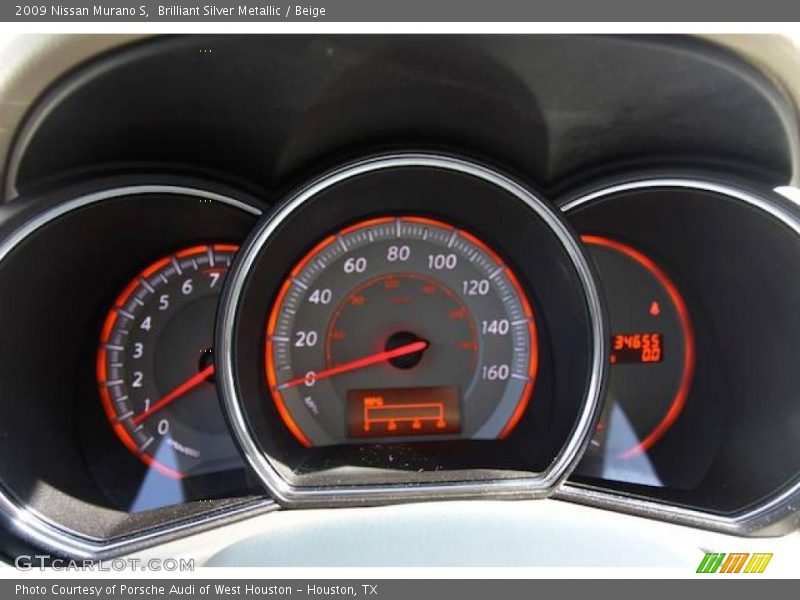 Brilliant Silver Metallic / Beige 2009 Nissan Murano S