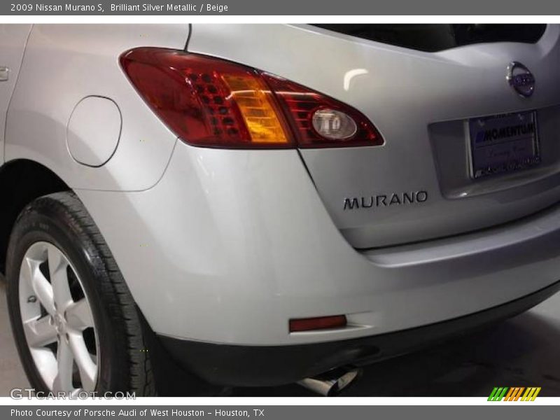 Brilliant Silver Metallic / Beige 2009 Nissan Murano S