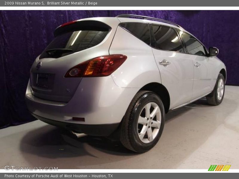 Brilliant Silver Metallic / Beige 2009 Nissan Murano S