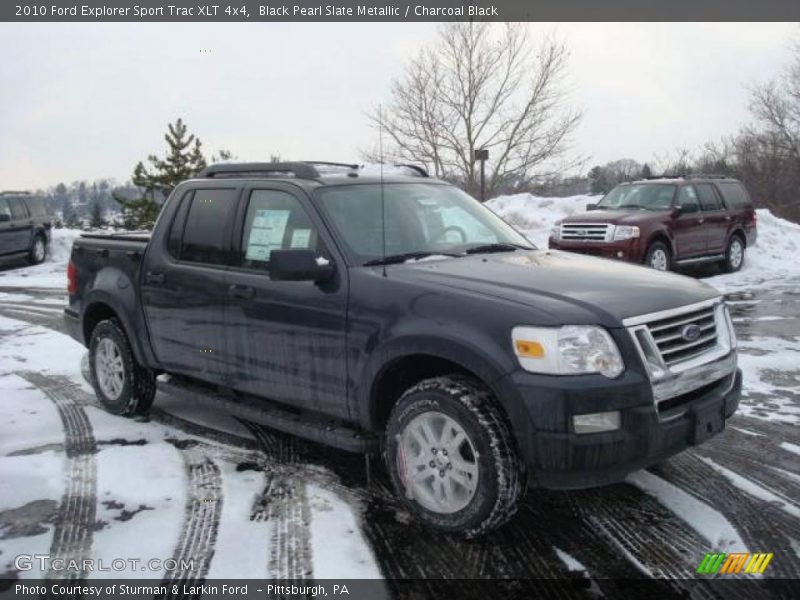 Black Pearl Slate Metallic / Charcoal Black 2010 Ford Explorer Sport Trac XLT 4x4