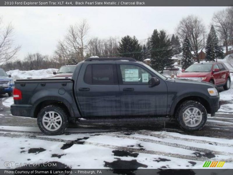 Black Pearl Slate Metallic / Charcoal Black 2010 Ford Explorer Sport Trac XLT 4x4