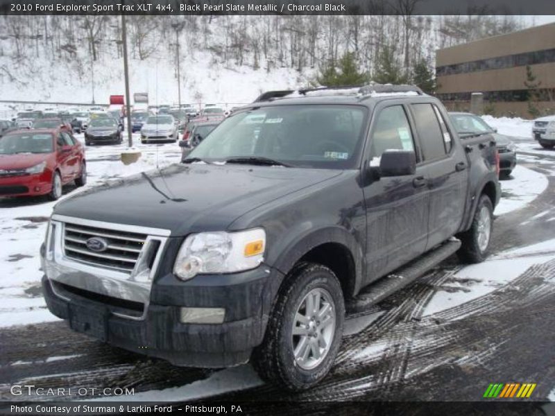 Black Pearl Slate Metallic / Charcoal Black 2010 Ford Explorer Sport Trac XLT 4x4