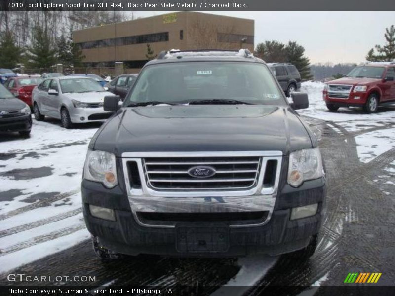 Black Pearl Slate Metallic / Charcoal Black 2010 Ford Explorer Sport Trac XLT 4x4
