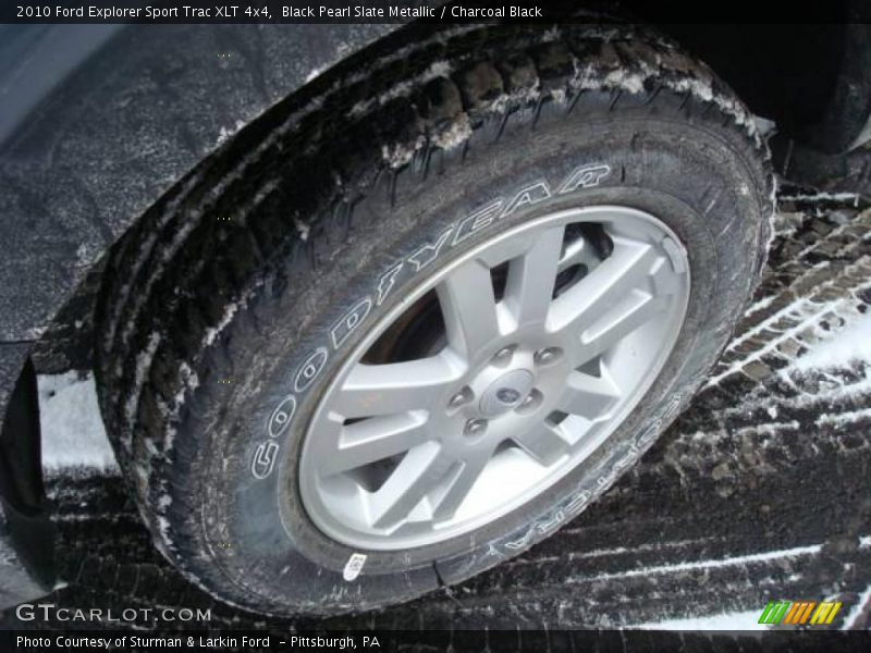 Black Pearl Slate Metallic / Charcoal Black 2010 Ford Explorer Sport Trac XLT 4x4