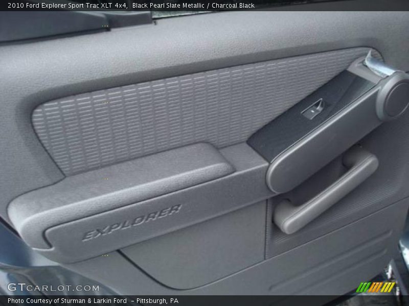 Black Pearl Slate Metallic / Charcoal Black 2010 Ford Explorer Sport Trac XLT 4x4