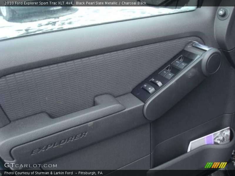 Black Pearl Slate Metallic / Charcoal Black 2010 Ford Explorer Sport Trac XLT 4x4