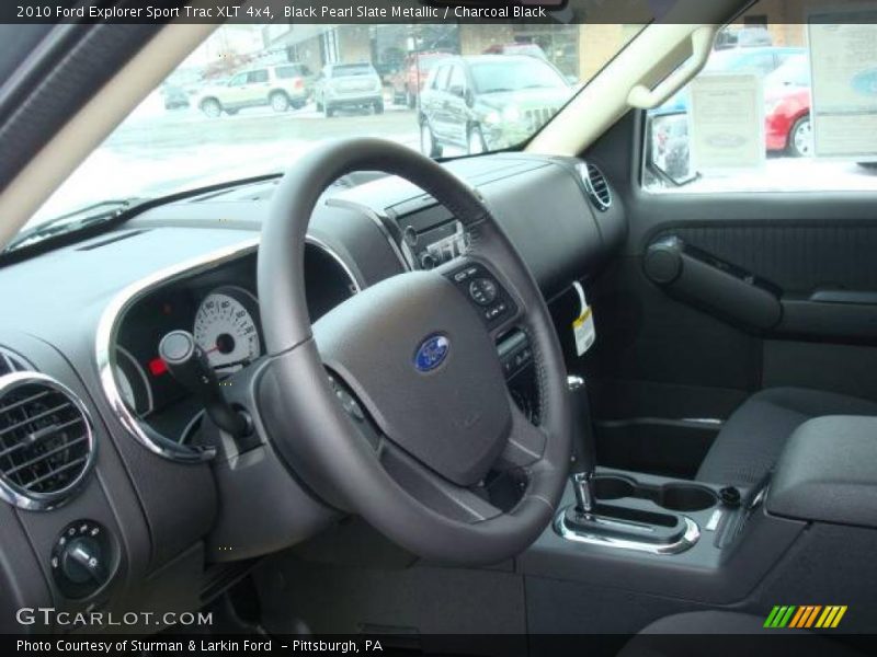 Black Pearl Slate Metallic / Charcoal Black 2010 Ford Explorer Sport Trac XLT 4x4