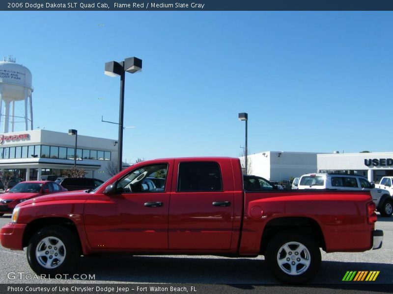 Flame Red / Medium Slate Gray 2006 Dodge Dakota SLT Quad Cab