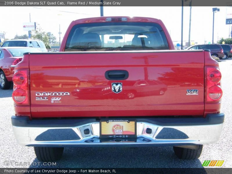 Flame Red / Medium Slate Gray 2006 Dodge Dakota SLT Quad Cab