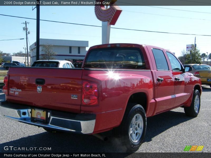 Flame Red / Medium Slate Gray 2006 Dodge Dakota SLT Quad Cab