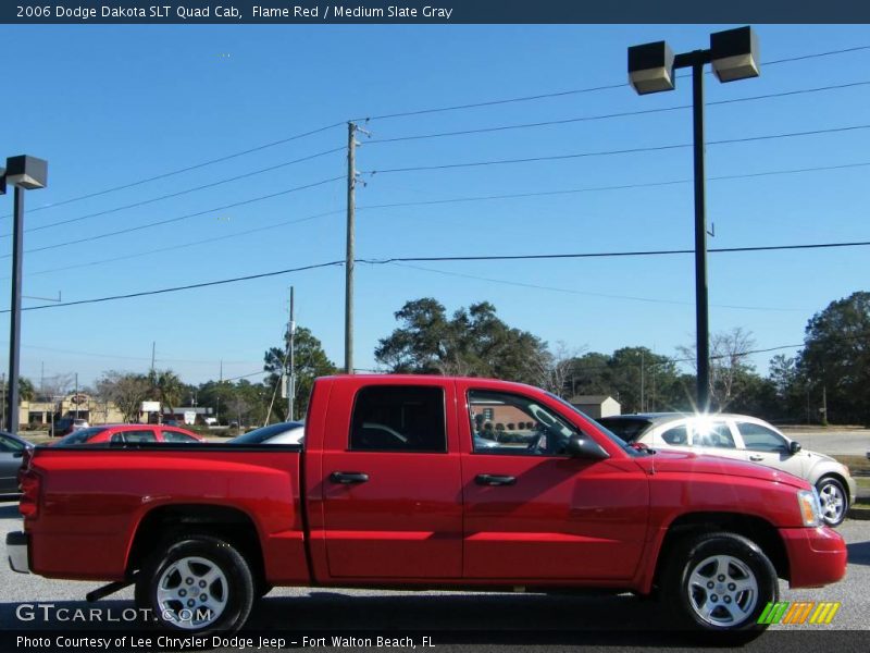 Flame Red / Medium Slate Gray 2006 Dodge Dakota SLT Quad Cab