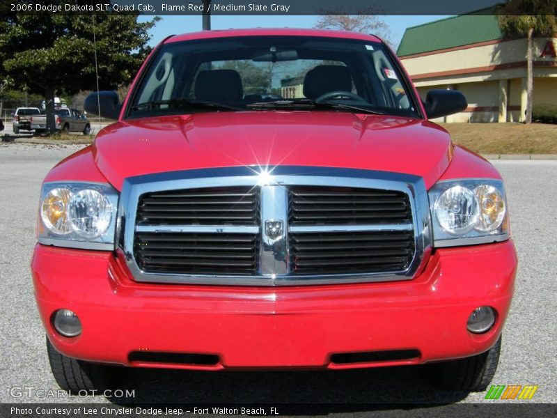 Flame Red / Medium Slate Gray 2006 Dodge Dakota SLT Quad Cab
