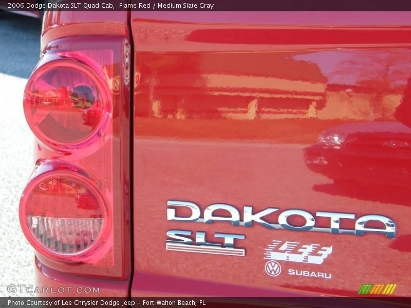 Flame Red / Medium Slate Gray 2006 Dodge Dakota SLT Quad Cab
