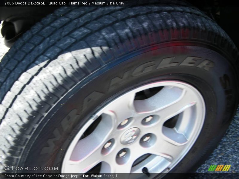 Flame Red / Medium Slate Gray 2006 Dodge Dakota SLT Quad Cab