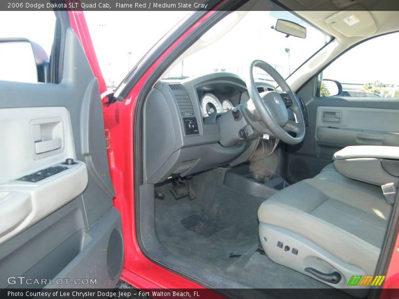 Flame Red / Medium Slate Gray 2006 Dodge Dakota SLT Quad Cab
