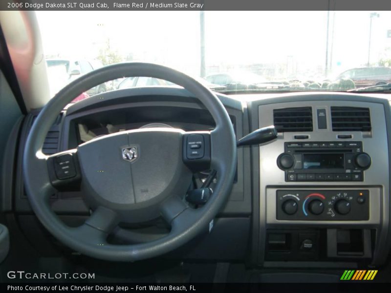 Flame Red / Medium Slate Gray 2006 Dodge Dakota SLT Quad Cab