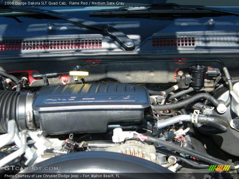 Flame Red / Medium Slate Gray 2006 Dodge Dakota SLT Quad Cab