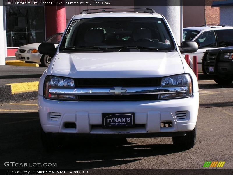 Summit White / Light Gray 2008 Chevrolet TrailBlazer LT 4x4