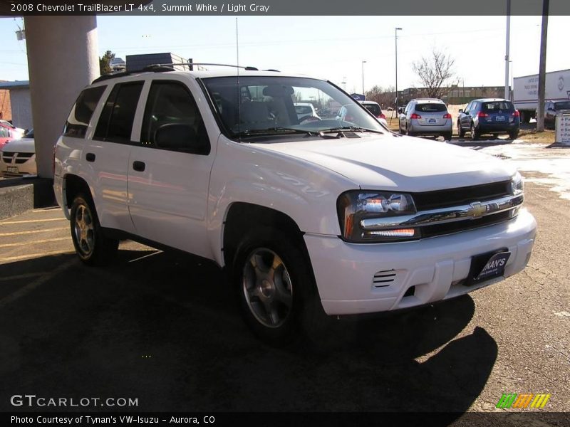 Summit White / Light Gray 2008 Chevrolet TrailBlazer LT 4x4