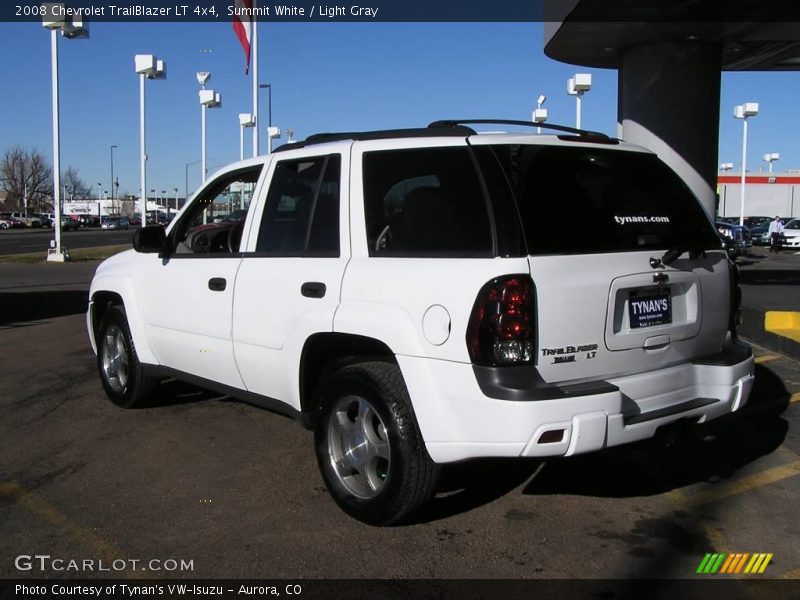 Summit White / Light Gray 2008 Chevrolet TrailBlazer LT 4x4
