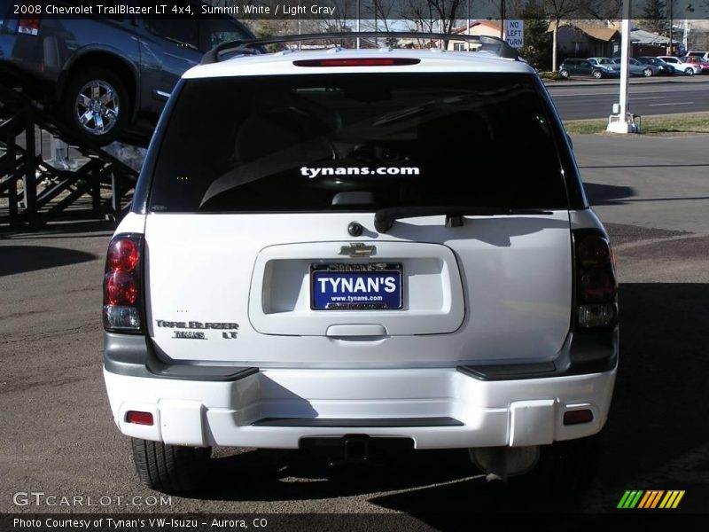 Summit White / Light Gray 2008 Chevrolet TrailBlazer LT 4x4